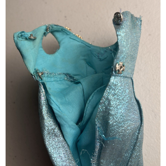 Vintage Barbie Dress #1469 Blue Royalty 1970 Fashion Clothes Superstar Era - Picture 12 of 16